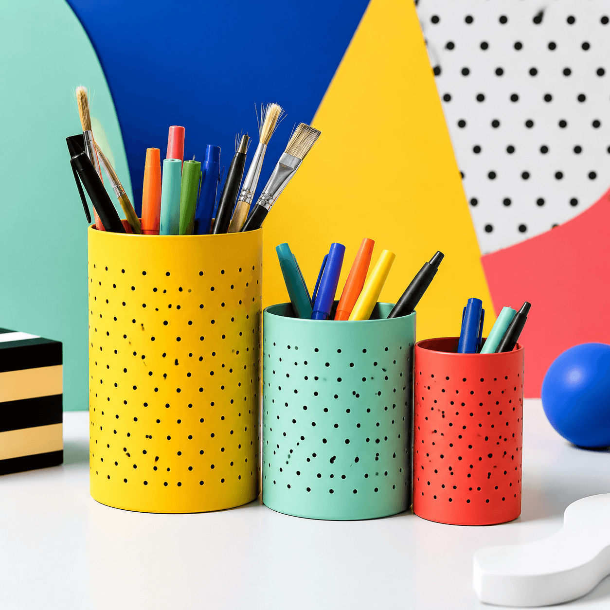 Pen Pot & Holder Set (3)